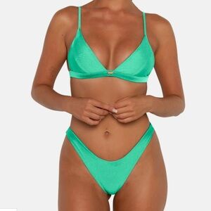 FAE Swim Mint Green Zenith Bikini Bottom size S